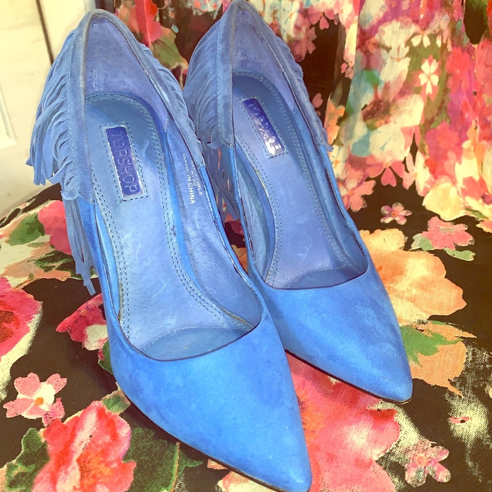 Topshop Fringe Pumps
